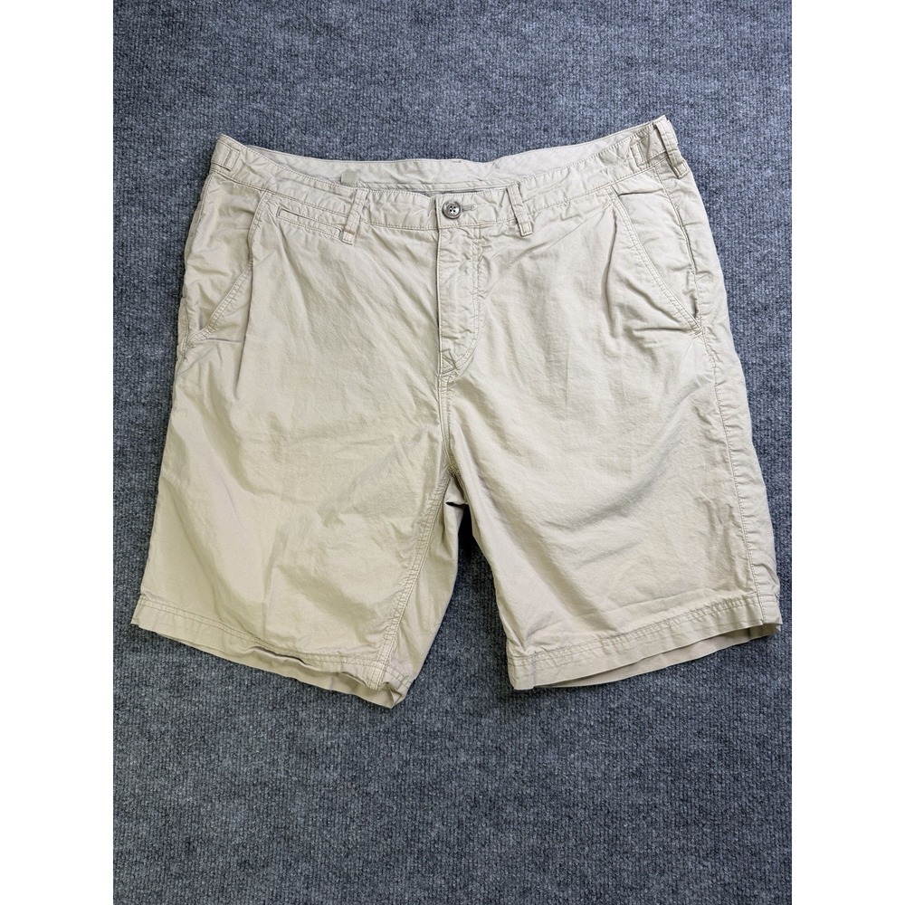 Burberry Brit Mens Chino Shorts 34R Size Medium Khaki Cotton Casual Preppy